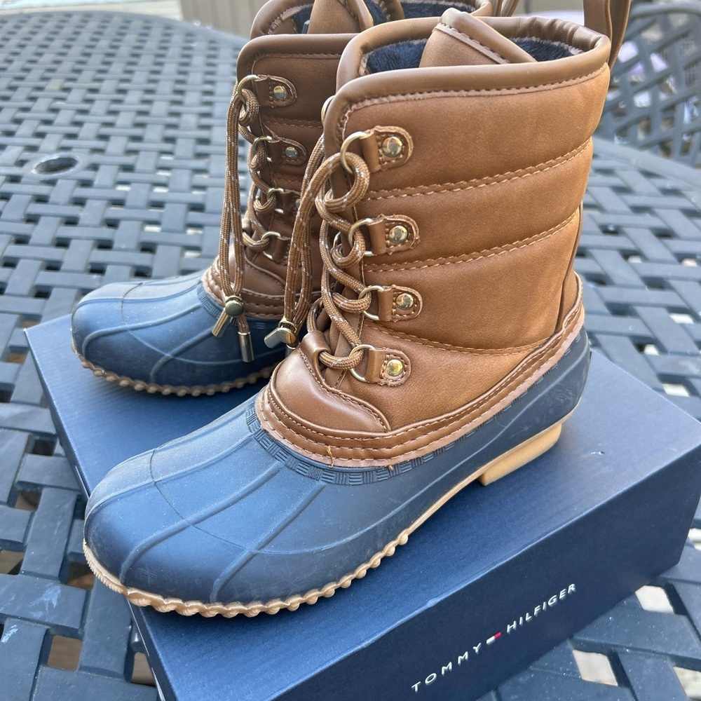 Tommy Hilfiger Women’s Raziel Dark Blue Boots - Picture 3 of 15